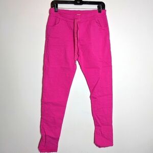 Pink Crinkle Jeans Pants